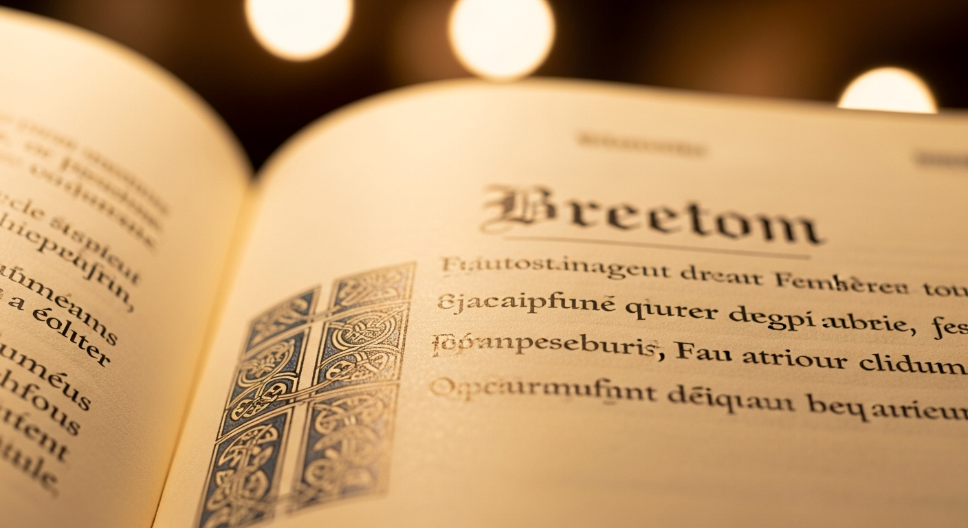 Manuscrit ancien en langue régionale bretonne, symbole du patrimoine culturel et des langues en danger