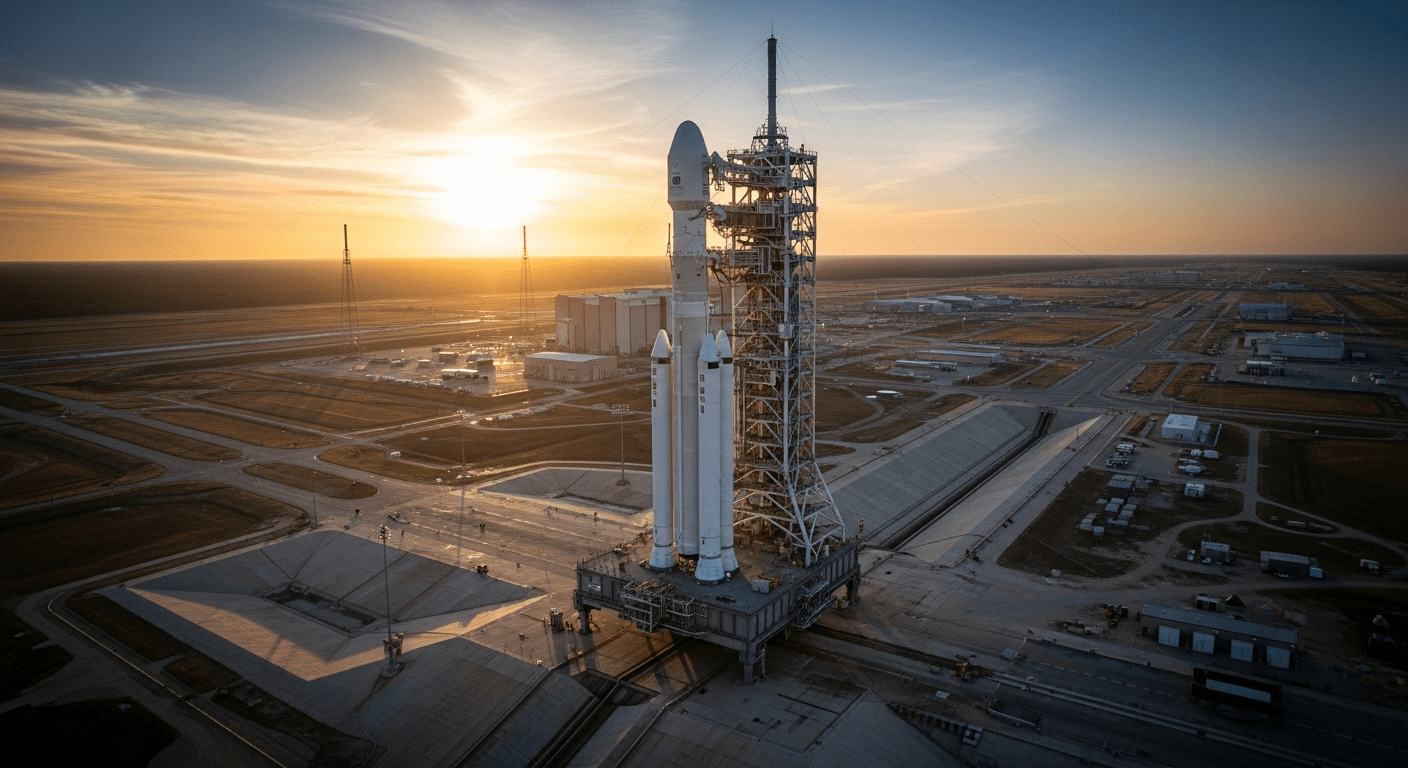Le lanceur SLS utilisé pour l'exploration spatiale de la NASA dans Artemis