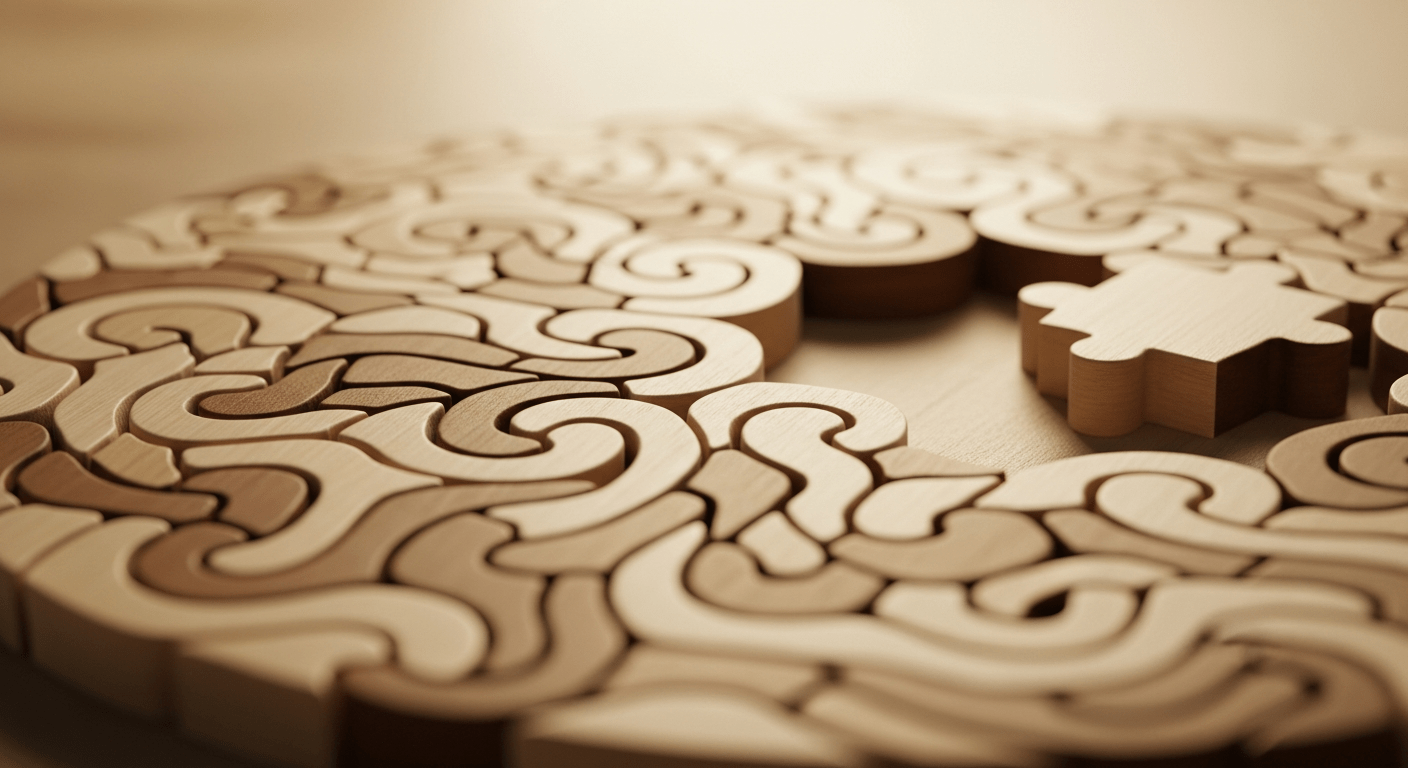Puzzle incomplet symbolisant le doute de ses compétences et le syndrome de l'imposteur