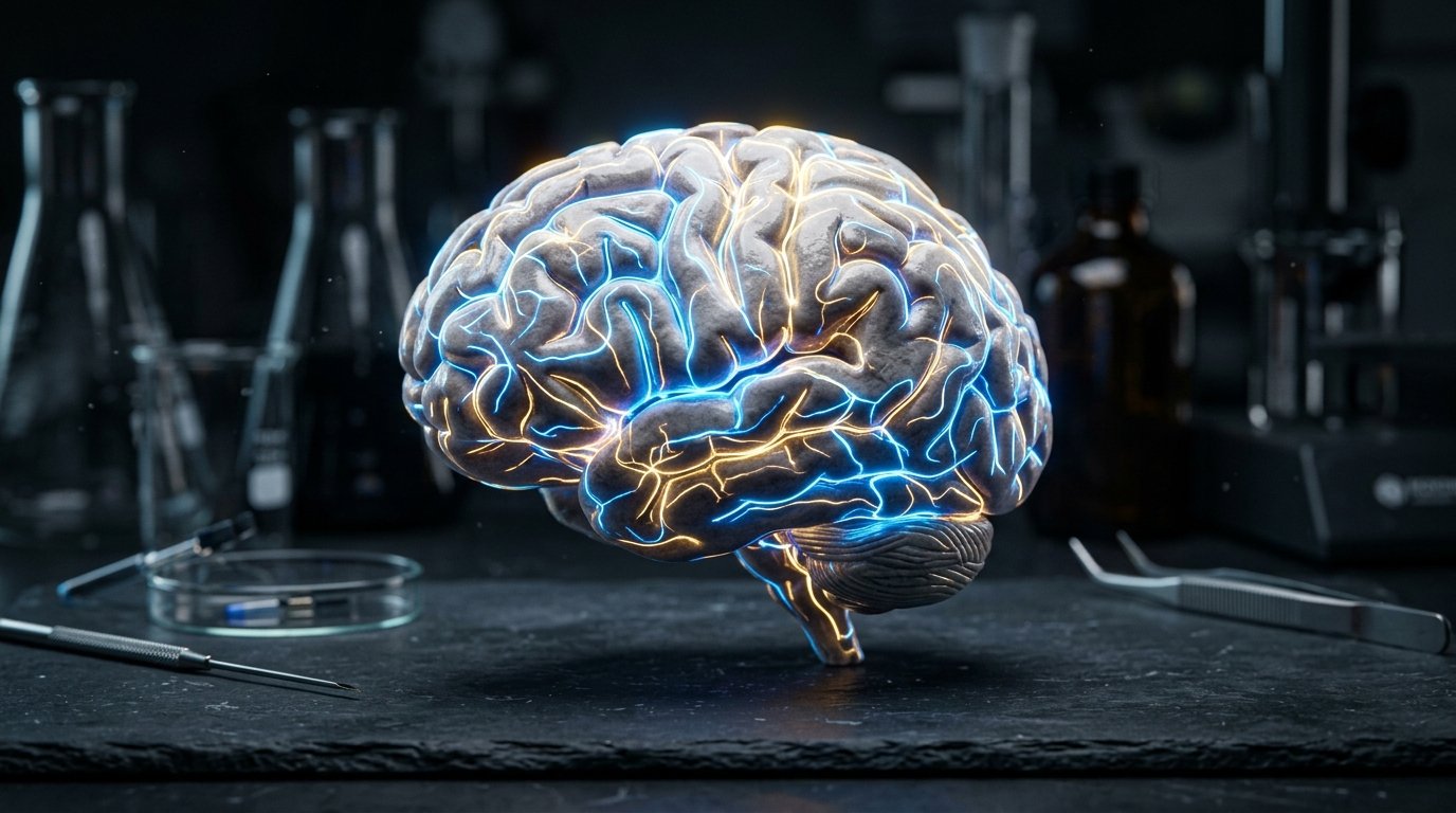 jeux vidéo et cerveau : modèle anatomique montrant les circuits de dopamine activés lors des boucles de récompense dans les jeux en ligne